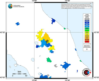 Mappa EMS - territori comuni