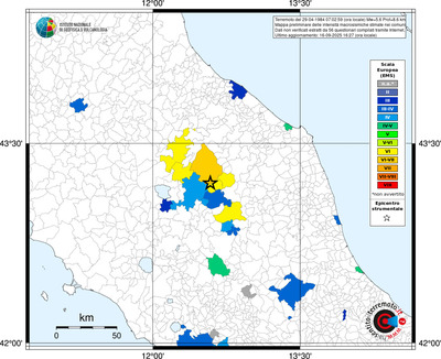 Mappa EMS - territori comunali