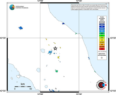 Mappa EMS - territori delle località