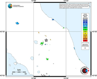 Mappa MCS - territori delle località