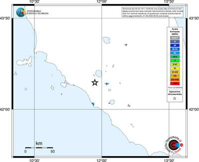 Mappa EMS - territori delle località