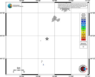 Mappa MCS - territori località