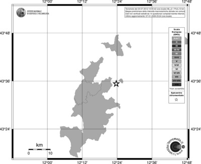 Mappa EMS - territori comuni
