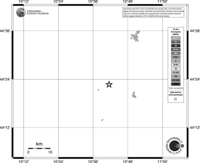 Mappa EMS - territori località