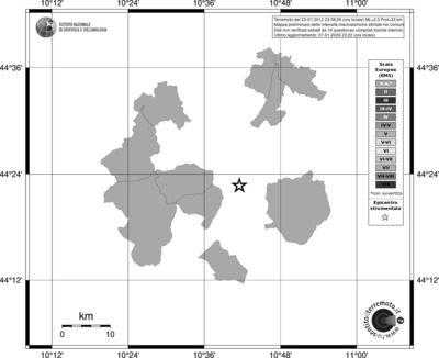 Mappa EMS - territori comuni