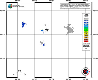 Mappa EMS - territori località