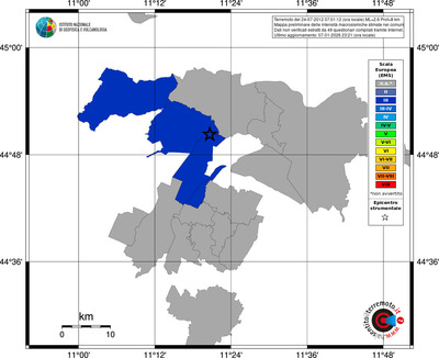 Mappa EMS - territori comuni