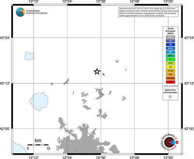 Mappa EMS - territori località