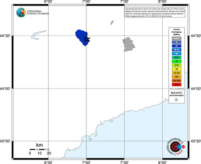 Mappa EMS - territori comuni