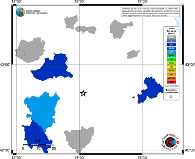 Mappa EMS - territori comuni