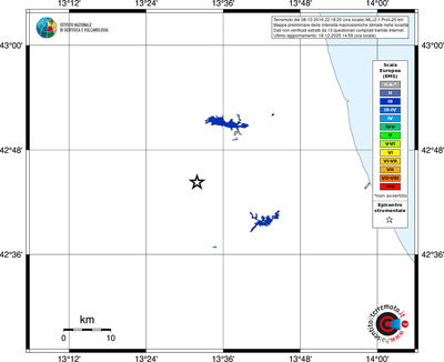 Mappa EMS - territori località