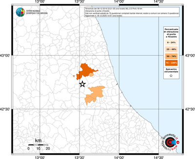 Mappa territorio comunale con almeno 3 questionari