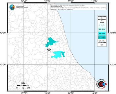 Mappa territorio comunale con almeno 3 questionari