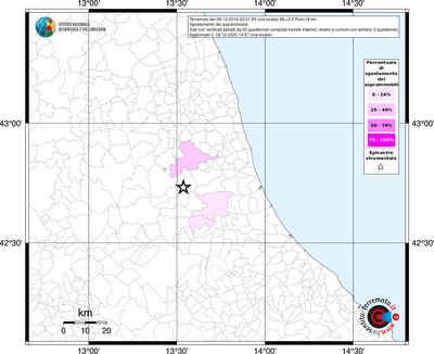 Mappa territorio comunale con almeno 3 questionari