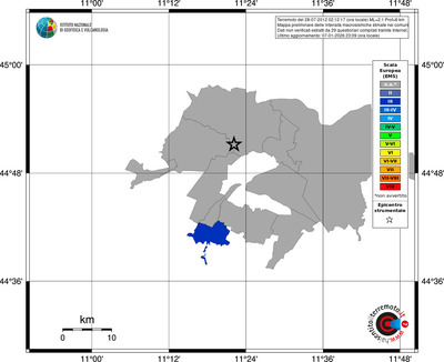 Mappa EMS - territori comuni