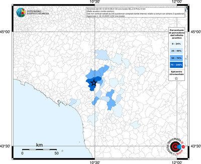 Mappa territorio comunale con almeno 3 questionari