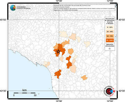 Mappa territorio comunale con almeno 3 questionari