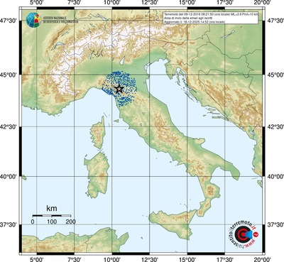 Area di invio delle email agli iscritti