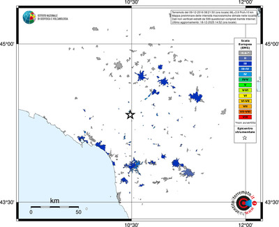 Mappa EMS - territori località