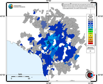 Mappa EMS - territori comuni