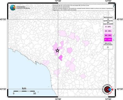 Mappa territorio comunale con almeno 3 questionari