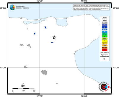 Mappa EMS - territori località