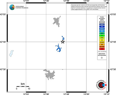 Mappa EMS - territori località