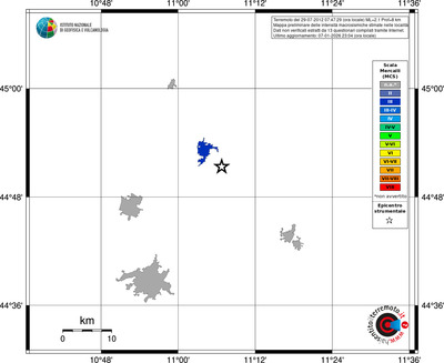 Mappa MCS - territori località