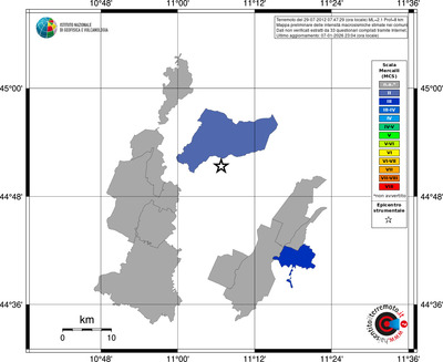 Mappa MCS - territori comuni