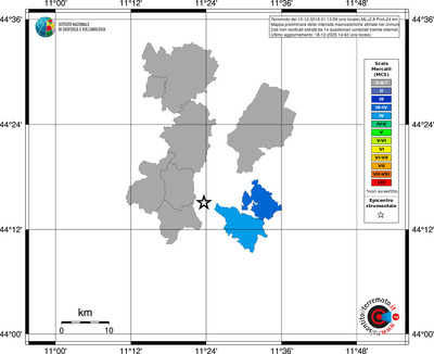 Mappa MCS - territori comuni