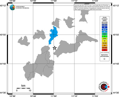 Mappa EMS - territori comuni