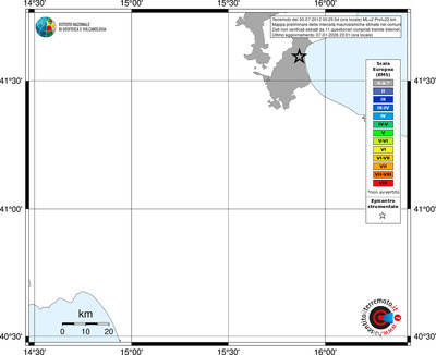 Mappa EMS - territori comuni