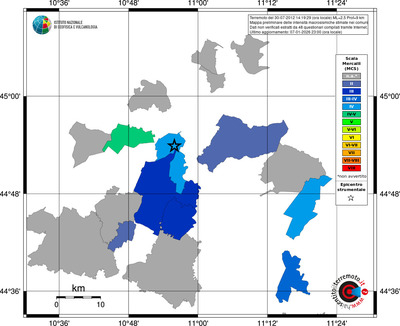 Mappa MCS - territori comuni