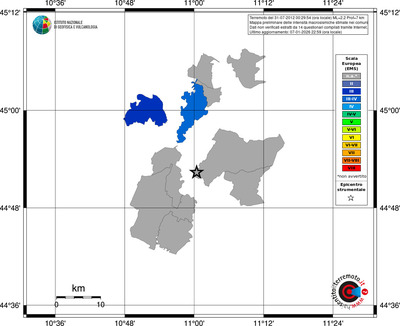 Mappa EMS - territori comuni