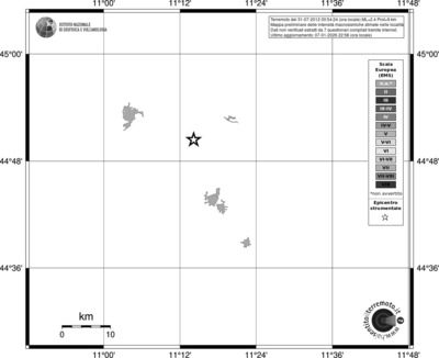 Mappa EMS - territori località