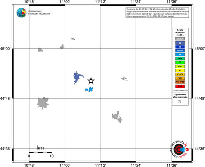 Mappa MCS - territori località