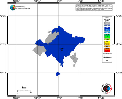 Mappa EMS - territori comuni
