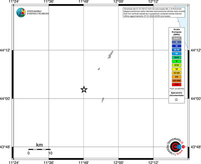 Mappa EMS - territori località