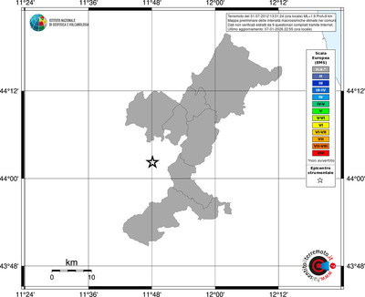 Mappa EMS - territori comuni