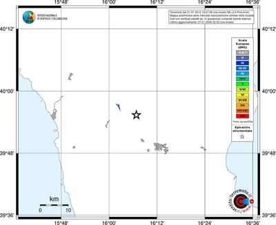 Mappa EMS - territori località