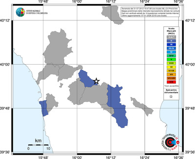 Mappa MCS - territori comuni