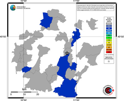 Mappa EMS - territori comuni