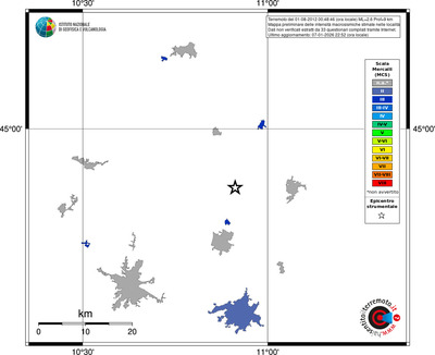 Mappa MCS - territori località