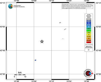 Mappa MCS - territori località