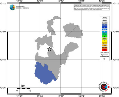 Mappa MCS - territori comuni