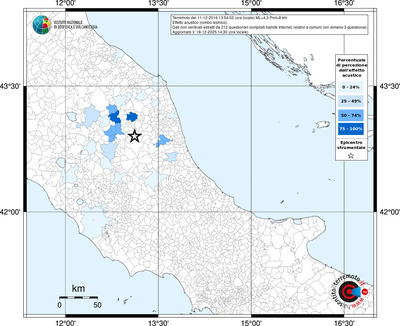 Mappa territorio comunale con almeno 3 questionari