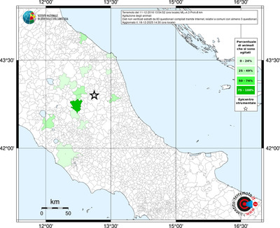 Mappa territorio comunale con almeno 3 questionari