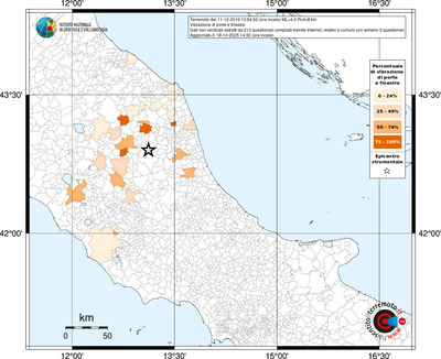 Mappa territorio comunale con almeno 3 questionari