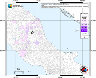 Mappa territorio comunale con almeno 3 questionari
