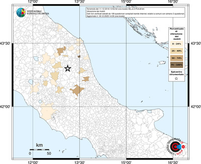 Mappa territorio comunale con almeno 3 questionari